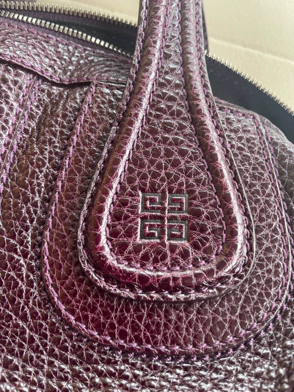 NWOT Givenchy Nightingale Slouchy Punk Satchel Y2K Gunmetal Hardware - Picture 7 of 16